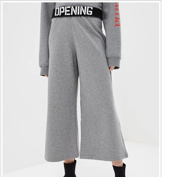 Opening Ceremony Logo Cropped Wide Leg Trousers - Picture 1 of 8